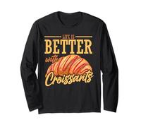 Life Is BetterWith Croissants Manga Larga