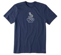 Life Is Good Camiseta Crusher para Hombre, Camiseta de Manga Corta de algodón con gráficos, Camiseta Bike Jake Crusher, Camisetas gráficas de algodón de Manga Corta, Bike Jake