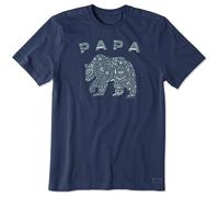 Life Is Good - Camiseta para Hombre, diseño de Oso Primal para Hombre, Hombre, 61979, Oso Azul Oscuro, Large