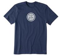 Life Is Good Camiseta Unisex Vintage Crusher Lig Vintage Moneda Vintage Triturador Graphic T-Shirt, Unisex Hombre, 62606, Moneda Azul Oscuro, L