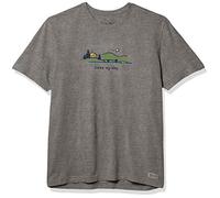 Life Is Good Camiseta Unisex Vintage de Estilo clásico con diseño de Lake My Days para Hombre, Unisex Hombre, 62614, Lago Heather Gray, XXL