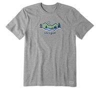 Life Is Good Camiseta Vintage con gráfico Crusher para Hombre, Camiseta de Senderismo Jake