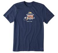 Life Is Good Jake and Rocket Road Trip - Camisetas Deportivas para Hombre