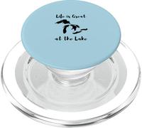 Life is Great at The Lake Great Lakes PopSockets PopGrip para MagSafe