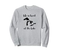 Life is Great at The Lake Great Lakes Sudadera
