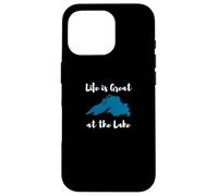 Life is Great at The Lake Superior Graphic Carcasa para iPhone 16 Pro