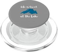 Life is Great at The Lake Superior Graphic PopSockets PopGrip para MagSafe