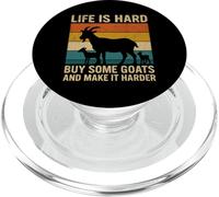 Life Is Hard Buy Some Goats and Make It Harder PopSockets PopGrip para MagSafe
