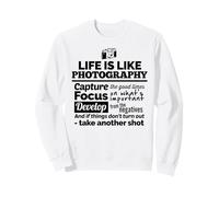 Life is Like Photography Cita Fotógrafo Sudadera