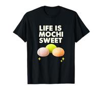 Life is Mochi Sweet Cute Juego de Palabras de Comida Camiseta