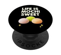 Life is Mochi Sweet Cute Juego de Palabras de Comida PopSockets PopGrip Adhesivo