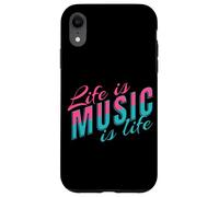Life Is Music Statement Escuchar música Vida Dicho Músico Carcasa para iPhone XR
