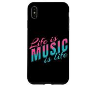 Life Is Music Statement Escuchar música Vida Dicho Músico Carcasa para iPhone XS Max
