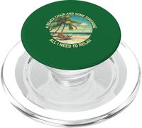 Life Is Really Good Coconut Palmeras Retro Tropical Verano PopSockets PopGrip para MagSafe
