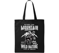 Life is Short Call in Late and Go Hunting - Bolsa de algodón ecológico natural, color negro, Black, Talla única