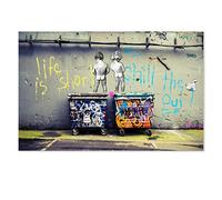 Life is short - Cuadro sobre lienzo, listo para colgar, impresión artística moderna en lienzo, varios formatos, 80 x 120 cm