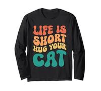 Life Is Short Hug Your Cat Manga Larga