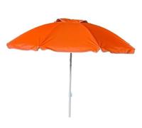 LIFE IS Sombrilla de playa de 180 cm. Palo de 25 mm. Tejido de nailon con revestimiento anti UV interior y chimenea cortavientos, naranja., Grande