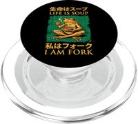 Life Is Soup I Am Fork PopSockets PopGrip para MagSafe