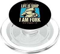Life Is Soup I Am Fork PopSockets PopGrip para MagSafe