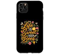 Life is Sweet Keep Bees Beekeeper Honey Bee Lover Carcasa para iPhone 11 Pro MAX