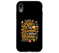Life is Sweet Keep Bees Beekeeper Honey Bee Lover Carcasa para iPhone XR