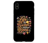 Life is Sweet Keep Bees Beekeeper Honey Bee Lover Carcasa para iPhone XS MAX