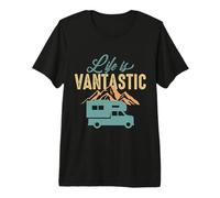 Life Is Vantastic RV Camping Hiking Camper Adventure Nature Camiseta Premium