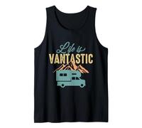 Life Is Vantastic RV Camping Hiking Camper Adventure Nature Camiseta sin Mangas