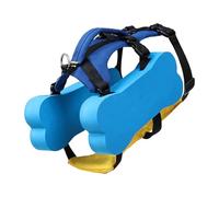 Life Jacket for Dogs, Puppy Swim Vest, Adjustable Dog Life Preserver, Rescue Handle, Reflective Float Coat, Safety Swimming Gear for Small to Large Dogs, Polyester, Blue, 1 Piece