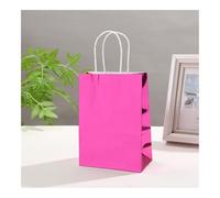 Life-Laser - Bolsas de regalo brillantes para fiestas de cumpleaños, regalos de embalaje, juguetes dulces, papel reutilizable, 10 unidades, 24 piezas (rosa, 10 unidades_18,5 x 9,5 x 25,5 cm)