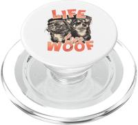 Life Love Woof Cool Dogs Gafas de Sol para Amantes de Las Mascotas PopSockets PopGrip para MagSafe