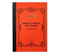 Life Noble Notes Encuadernado en cuadernos cosidos laterales: 5 in. x 7 in. (Cubierta naranja, páginas cuadriculadas)