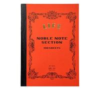 Life Noble Notes Encuadernado en cuadernos cosidos laterales: 6 in. x 8 in. (Cubierta naranja, páginas cuadriculadas)