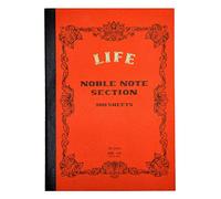 mayddle Cuaderno Life Noble Notes – 7 in. x 10 in. (Cubierta naranja, páginas cuadriculadas)