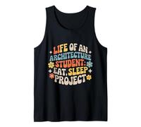 Life of An Architecture Student Eat Sleep Project - Camiseta sin Mangas