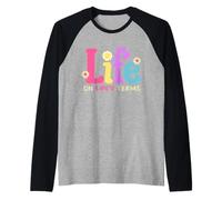 Life On Life's Terms Sobriety Anniversary AA NA Sober Women Camiseta Manga Raglan