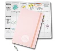 Life Planner, Agenda motivacional Made in Italy, agenda de 12 meses, de enero a diciembre de 2026, planificador semanal y mensual, espacios dedicados a pensamientos y reflexiones (Pastel Pink, pequeña