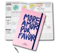 Life Planner, agenda motivacional Made in Italy, agenda de 12 meses, de enero a diciembre de 2026, planificador semanal y mensual, espacios dedicados a pensamientos y reflexiones (more amore, pequeña)