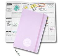 Life Planner, agenda motivacional Made in Italy, agenda de 12 meses, de enero a diciembre de 2026, planificador semanal y mensual, espacios dedicados a pensamientos y reflexiones (Pastel Violet