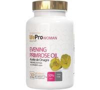 Life Pro Aceite de Onagra, Evening Primrose Oil con Vitamina E, Suplemento Natural para Bienestar Femenino en Etapas Premenstruales y Menopausia, Apoyo Hormonal, Antioxidante Ideal Piel, 50-100 Tomas