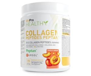 Life Pro Antiaging Collagen Peptides 250g | Ideal para Dietas Paleo y Cetogénica | Péptidos de colágeno que rejuvenecen y mejoran el estado de tu piel (PEACH)