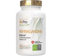 Life Pro Ashwagandha KSM-66 1500mg, Ashwagandha capsulas veganas, Alivio del Estrés y Energía Natural, Ashwagandha Orgánica Certificada, 5% Withanólidos, 500 mg/cápsula para 30 hasta 90 tomas