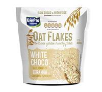 Life Pro Fit Food Copos de Avena Chocolate Blanco | Con Aminoácidos y carbohidratos | Perfecto para el desayuno