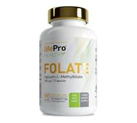 Life Pro Folate 400µg 90 Caps | Fórmula Bioactiva | Contribuye a la Creacion de Proteínas | Ayuda al Crecimiento de Tejidos, a la Producción de ADN y a la Fabricación de Glóbulos Rojos
