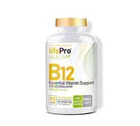 Life Pro Health vitamina B12 vegana - Vitamina B12 1000 mcg de alta asimilación - B12 Vitamin cianocobalamina para el aporte necesario del organismo - 90 cápsulas veganas