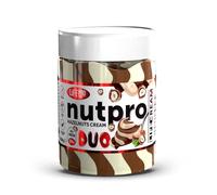 Life Pro Protein Cream Nutpro Duo 250g | Crema Dual De Chocolate y Avellanas | Delicioso Sabor | Sin Gluten