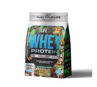 Life Pro Proteina Whey Choco Monky 1kg Bag Edition, Proteina Whey en Polvo LACPRODAN SP-8011, Recuperación y Crecimiento Muscular con Glutamina y BCAA, Sabor a Tabletas de Chocolate de Infancia