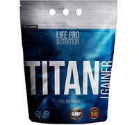 Life Pro Titan 7kg Gluten Free | Completo ganador de Peso Con Carbohidratos de Absorción Diferenciada | Ahora Fórmula sin Gluten | Ganancia de Masa Muscular (7 kg, STRAWBERRY)