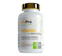 Life Pro Vitamin D3 2000UI 90 Softgels | Suplemento Vitamina D que Estimula Sistema Inmunológico | Fortalece Articulaciones y Huesos